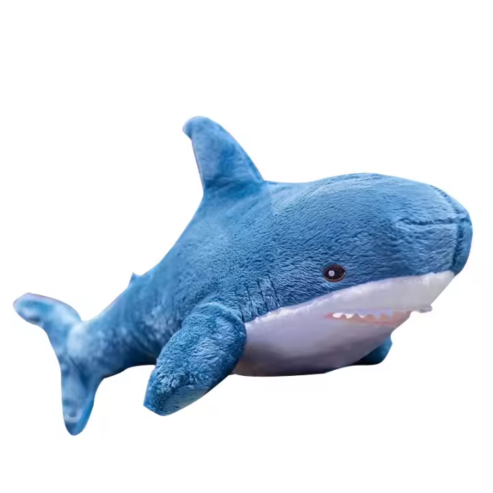 Juguete De Peluche Tiburón 30cm Almohada De Animal Marítimo Suave Regalo De Cumpleaños Para Niños Y Niñas Decoración De Fiesta - 1