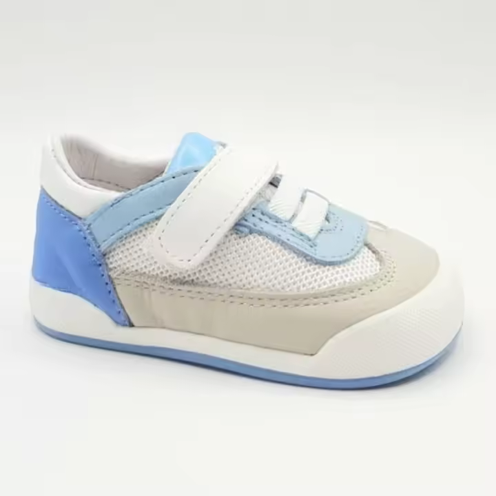 Blanditos by Crios Zapatillas Deportivas Respetuosas para Niños, Color Blanco y Azul, Modelo Módena, Calzado Ideal para los Primeros Pasos - Hecho en España - 1