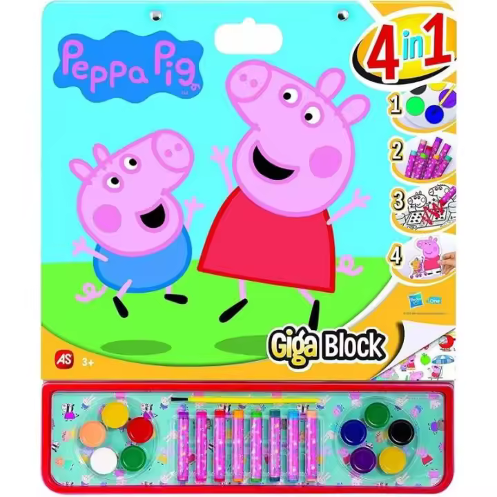 GIGA BLOCK PEPPA PIG 4 EN 1 DE CEFA TOYS - 1