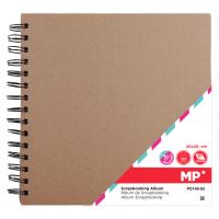 LILI HOME Álbum de Scrapbooking en Color Marrón y Negro Tamaños: 20 X 20 Cm y 30 X 30 Cm. Incluye 20 Hojas (40 Páginas) de Papel de Alta Calidad de 200 G/m² - details 0