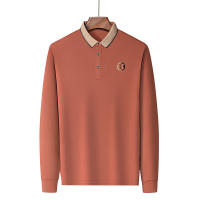 Camiseta Polo De Manga Larga Para Hombre Verano Transpirable Cómoda Bordada Algodón Top Para Ropa De Negocio Estilo Casual - details 9