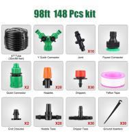 Sistema De Riego Para Jardín Kit De Riega Drip Con Tubo Automático Ajustable Instalación Sencilla Ahorro De Agua Herramientas De Jardinería - details 0