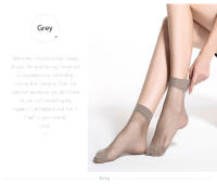 20 Piezas 10 Pares De Calcetines Cortos De Bambú Para Mujer Verano Delgados Y Transparentes De Seda Ideal Para Niñas Calidad Superior - details 12
