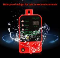 Cargador de valla electrónica para ganado, cargador de valla electrónica de 10KM, Herramienta de cargador de valla para ganado ovino y vacuno, Controlador de pulso de alto voltaje, Energizador de cerca eléctrica a prueba de agua LCD - details 1