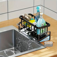 Organizador De Cocina En Acero Inoxidable Estante Para Esponja Y Toalla Soporte Para Grifo Riega Jabón Accesorios De Cocina - details 7