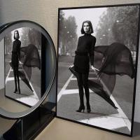 Póster De Fotografía Vintage En Blanco Y Negro Moderno Autoadhesivo Impermeable Para Decoración De Pared 1pc Accesorios De Hogar - details 14