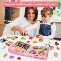 Juguete Educativo Montessori Para Niños Pequeños Tablero Ocupado De Granja Juguete Sensorial Y De Historia De Animales Quieto Y De Feltro - details 6