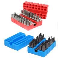 Juego De 33 Piezas De Bits De Seguridad Con Soporte De Extensión Magnético Incluye Bits Tamper Resistant Hexagonales Y Estelares En Medidas Métricas - details 1