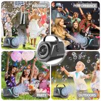 Máquina De Burbujas Automática Con Control Remoto 10 Agujeros Y Lámpara Juguete Para Exterior Fiesta Boda Regalo Para Niños - details 4