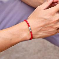 Pulsera De Hilo Rojo Con Hebilla Magnética Estilo Simple Unisex Joyería De Amistad Accesorios De Playa Regalo Pulsera De Cuerda Magnética Para Camaradería - details 3