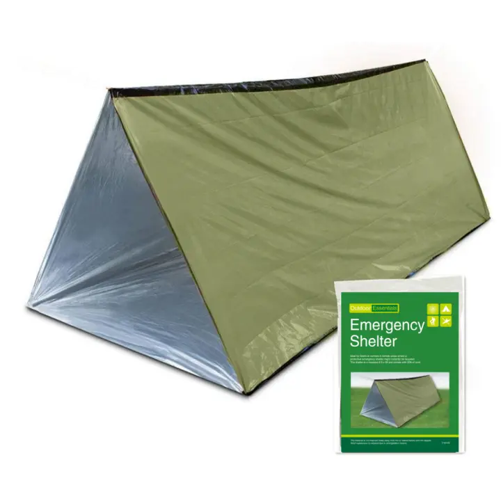 Kit De Sobrevivencia Bivy Para 2 Personas Tienda De Campaña Impermeable Con Manta Térmica Reutilizable Y Sleeping Bag Para Uso Exterior - 1
