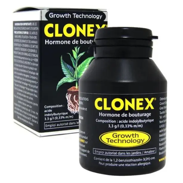Clonex Root Gel 50ml Growth Technology - Activador de Raíces Natural - Enraizamiento para esquejes - 1