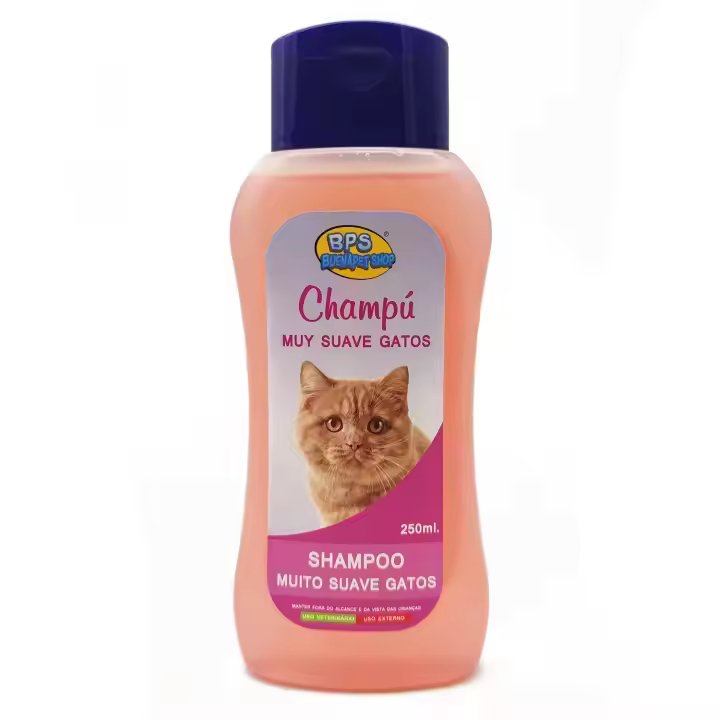 STARLEY-BPS Champú Muy Suave para Gato 250ml Shampoo Animales Domésticos Seguro y Natural Diseño para Todo Tipo de Razas - 1
