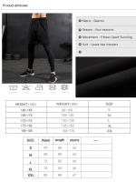 Pantalones De Compresión Para Hombre Tights Leggings Para Correr Gimnasio Deportes Fitness Secado Rápido Pantalones De Ejercicio Color Negro Ropa Deportiva - details 2