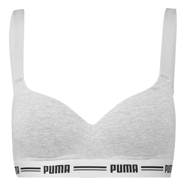 Puma Sujetador Deportivo Padded Hang Gris Mujer - 1