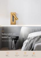 Lámpara De Pared De Alta Calidad Con Carga USB Iluminación Para Lectura En Habitación Luz LED De Encabezado Del Hotel Decoración Interior - details 0