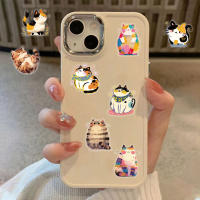 50PCS Pegatinas Creativas Y Lindas De Gato Versátiles Para Decorar Equipaje Teléfono Móvil Y Estuche Personalizado Impermeables - details 7