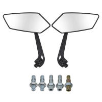 Espejos Lateral De Motocicleta Negros Universales Para Cafe Racer Accesorios De Motocicleta Espejos Retrovisores Traseros ABS Vidrio - details 14