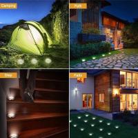 Luces Solares Para Jardín 1/4/8 Piezas 8/20 LEDs Disco Subterráneo Lámpara De Resplandor Para Decoración De Casa Y Jardín IP65 ABS Fuente De Energía Solar - details 2