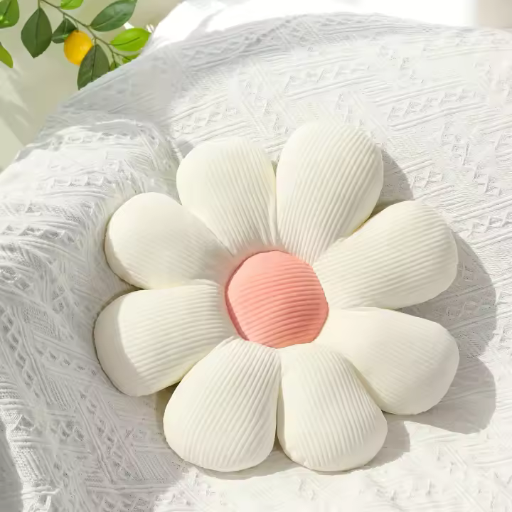 Cojín De Silla En Forma De Girasol Y Margarita Almohada De Peluche Para Oficina Regalo De Navidad Y Halloween Tapete De Flor - 1