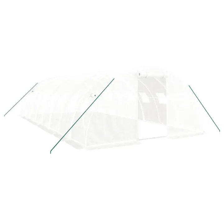 vidaXL Invernadero con Estructura Acero Invernáculo Vivero para Plantas Color Blanco,  Verde, y mas - 1