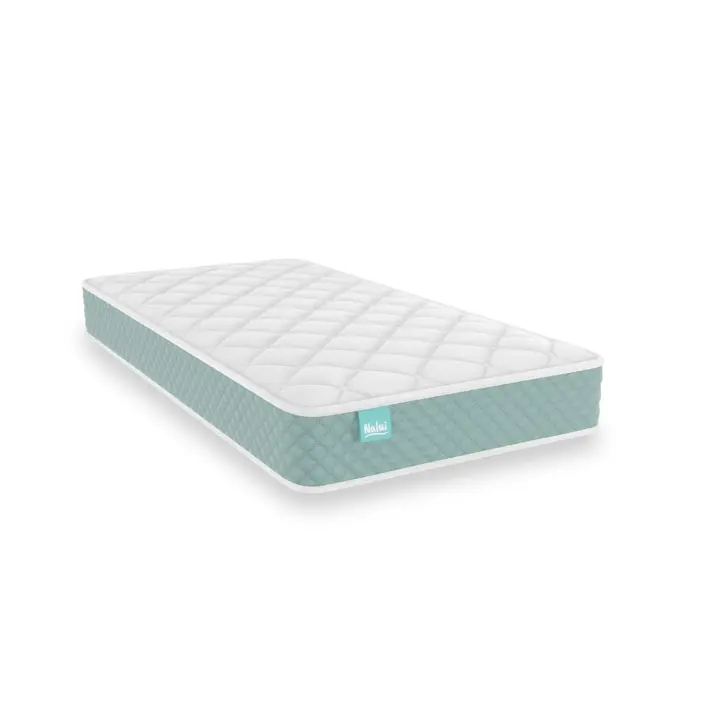 Nalui Colchón Cuna Baby One Verde Aguamarina ±12cm | Certificado Oeko-Tex® | Hecho en España - 1