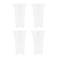 Maceta transparente de 5 pulgadas y 8 piezas para flores, maceta de orquídeas de plástico con agujeros, para plantas altas, decoración del hogar y tienda de flores - details 2