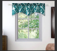 Valance De Lujo Con Tejido Jacquard Para Sala De Estar Cortinas Cortas De Pared Para Cocina Decoración De Hogar 1 PC Moderno Floral - details 10