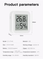 Sensor De Temperatura Y Humedad Zigbee 3.0 Tuya Con Control Remoto Por App Para Hogar Inteligente Compatible Con Yandex Alexa - details 1
