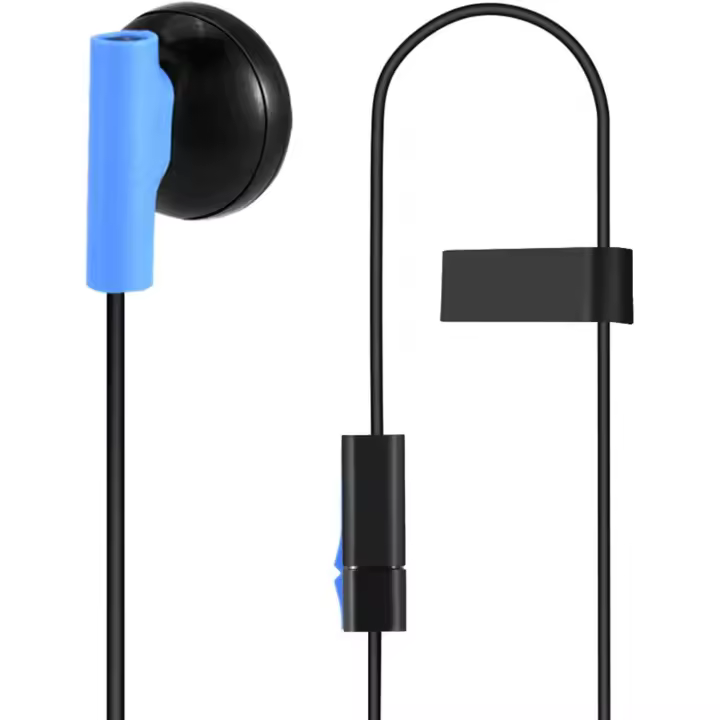 Auriculares para juegos de 3,5 mm, auriculares con cable, auriculares internos, para juegos de computadora, para jugadores, sobre la oreja, micrófono flexible, control de volumen con micrófono para el - 1