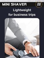 CNKESS Afeitadora Eléctrica Recargable Mini Portátil Para Viajes Cuchilla Inalámbrica Desmontable Afeitadora Para Barba Y Cuerpo Facial Para Mujeres - details 7