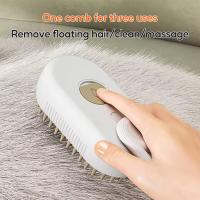 Cepillo De Baño Para Perros Y Gatos Con Spray Anti-Deslizamiento Cepillo De Pelaje Para Mascotas Eliminador De Pelo Plástico - details 3