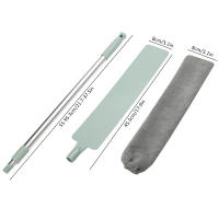 Cepillo De Limpieza Para Muebles Con Mango Extensible Y 2 Cubiertas De Microfibra Herramienta De Limpieza Para Bajo Muebles Gap Dust Cleaner - details 14
