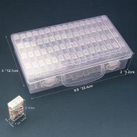 Caja Organizadora De Diamantes Y Encantos Para Pintura Caja De Almacenamiento Con 64 Ranuras Accesorios De Joyería Y Suministros De Arte - details 1