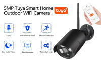 Cámara De Seguridad WIFI 5MP HD Bala Exterior Impermeable IP66 Con Vigilancia Inteligente Detección De Movimiento Y Visión Nocturna Para Android Y iOS - details 0