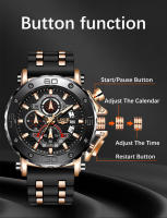 Reloj De Pulsera Militar LIGE 2024 Para Hombre Nuevo Deportivo De Lujo Con Correa De Silicona Resistente Al Agua Y Shock Reloj Cuarzo De Gran Diámetro - details 8