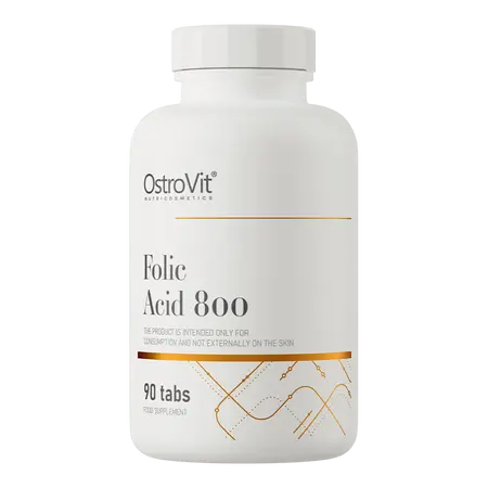 Ácido Fólico 800 µg OstroVit – acido folico  3 Meses de Energía y Bienestar | Vitamina B9 en Comprimidos Fáciles de Tragar Apoyo en el Embarazo y la Salud Hormonal| Olympus Sport Nutricion - 1
