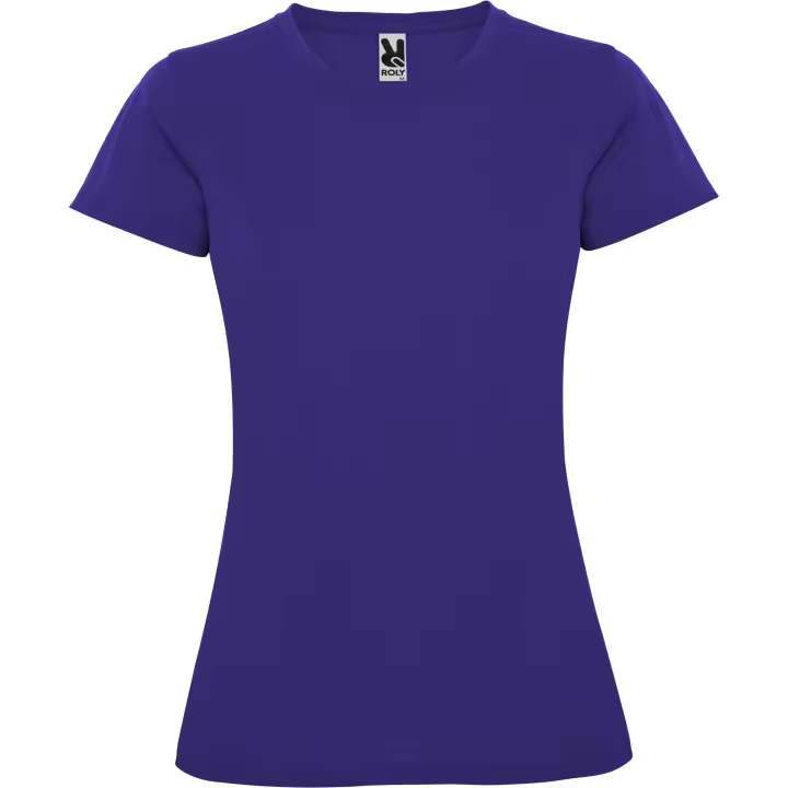 Camiseta Deporte Entallada Manga Corta para Mujer Roly Montecarlo , Poliéster Piqué, 150g/m² - 1