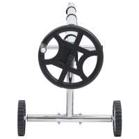 vidaXL Enrollacobertor para piscinas con base de acero inoxidable - details 3