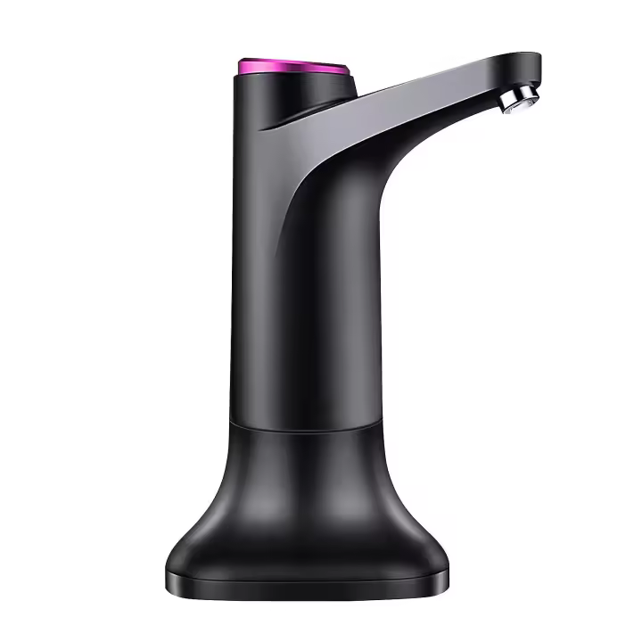 Bomba de botella de agua eléctrica con base Dispensador de agua USB Cubo de bomba de agua automático portátil Bottl - 1