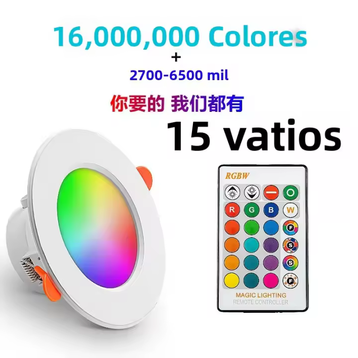 Luz De Tubo Inteligente Bluetooth Graffiti RGB Con Control APP Iluminación Interior De Techo Ajustable 85-265v LED Downlights - 1