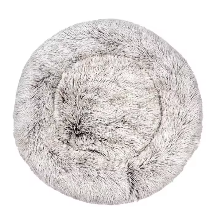 Cama para gatos, cojín suave, lavable para perros y gatos (degradado marrón, 80 cm), Sunny - 1