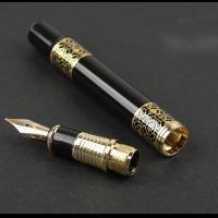 Pluma Fuente Metálica Retro Con Nib De Alta Calidad Diseño Clásico Incluye Convertidor Para Escritura De Negocios Oficina Y Escuela Suministros De Papelería - details 4