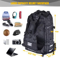 Mochila De Motocicleta Impermeable 26L Bolsa De Viaje Para Ciclismo Almacenamiento De Casco De Senderismo Rucksack Negro - details 1