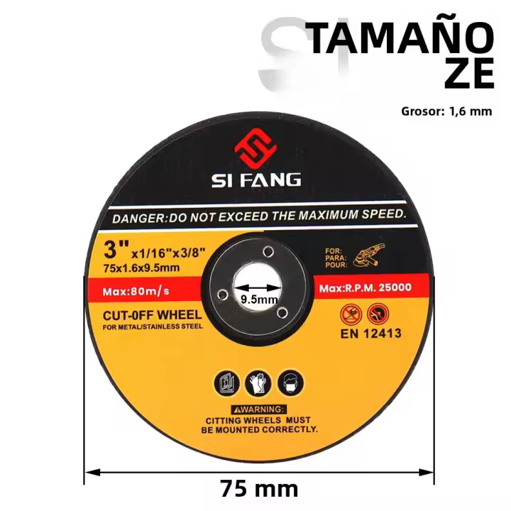  Disco De Corte Metálico 75mm X 3 Pulgadas 1.6mm Para Amoladoras Rotativas Hojas Circulares De Säge Para Metal DIY - 1