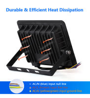 Lámpara De Inundación LED IP66 Impermeable 10W 20W 30W 50W 100W AC 220V Con Reflectores Para Calles Y Jardines Luz Exterior Moderna De Aluminio - details 6