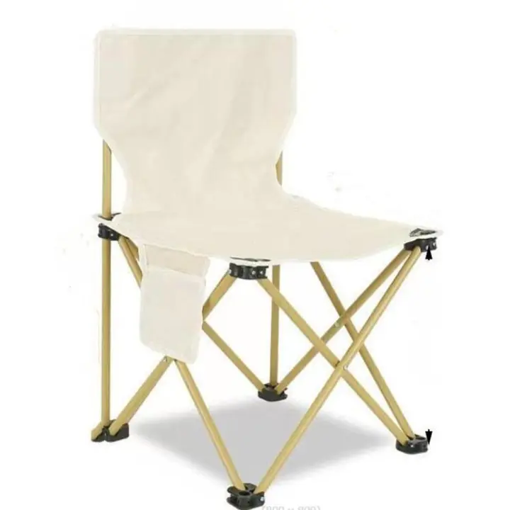 Silla de Playa Plegable con funda  ,SILLA CAMPING, Estructura de Acero Resistente,Asiento de Lona Impermeable ,Ideal para Playa o Camping ,Pesca, Estructura de Acero, - 1