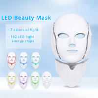 Máscara De Belleza LED Para Rostro Con Terapia De Luz 7 Colores Dispositivo De Cuidado De La Piel Rojo Para Uso Doméstico - details 11