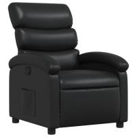 vidaXL Sillón reclinable de cuero sintético Negro, Crema, Marrón Sillon Dormitorio Sillon Comodos Silla Relax Sillón Sofá - details 1