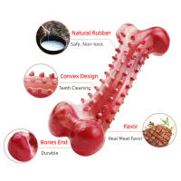 Juguetes Resistentes Para Masticar Para Perros Grandes Sabor a Carne Indestructibles Bonecos De Limpieza De Dientes Para Perros Juguetes Para Masticar - details 2